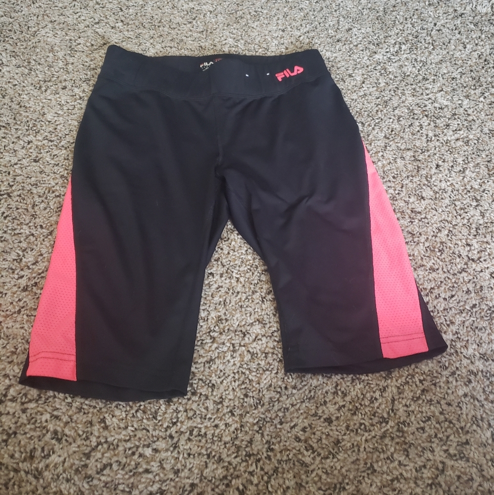 Fila workout spandex long shorts